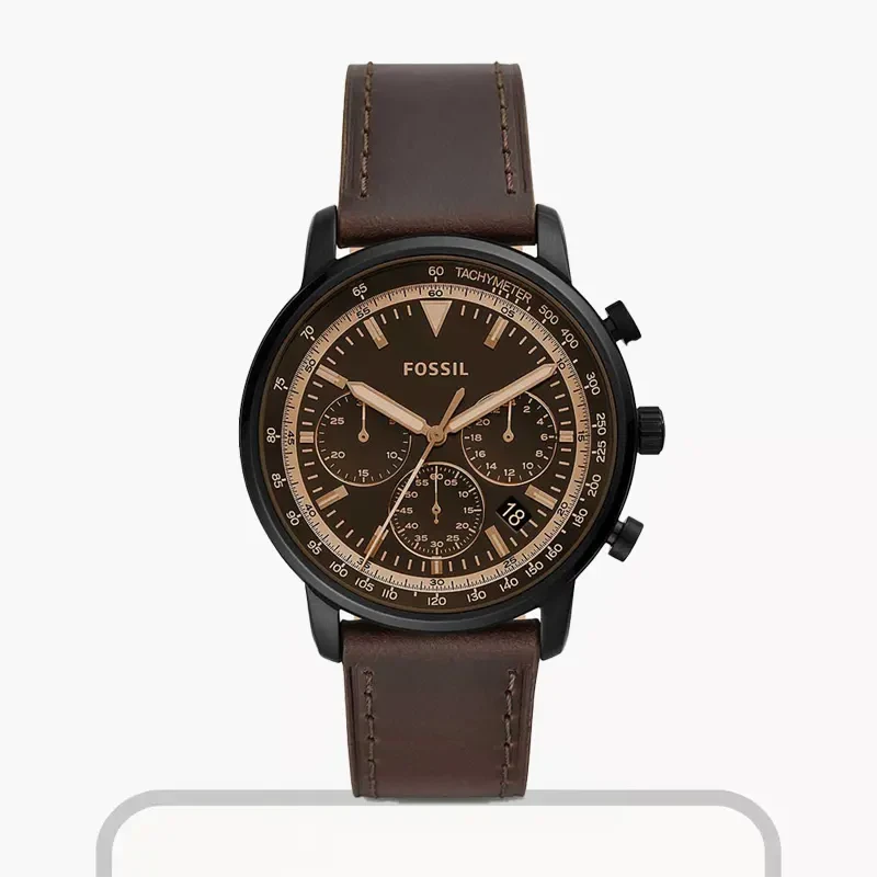 Fossil Goodwin Chronograph Quartz Black Dial Men's Watch- FS5529